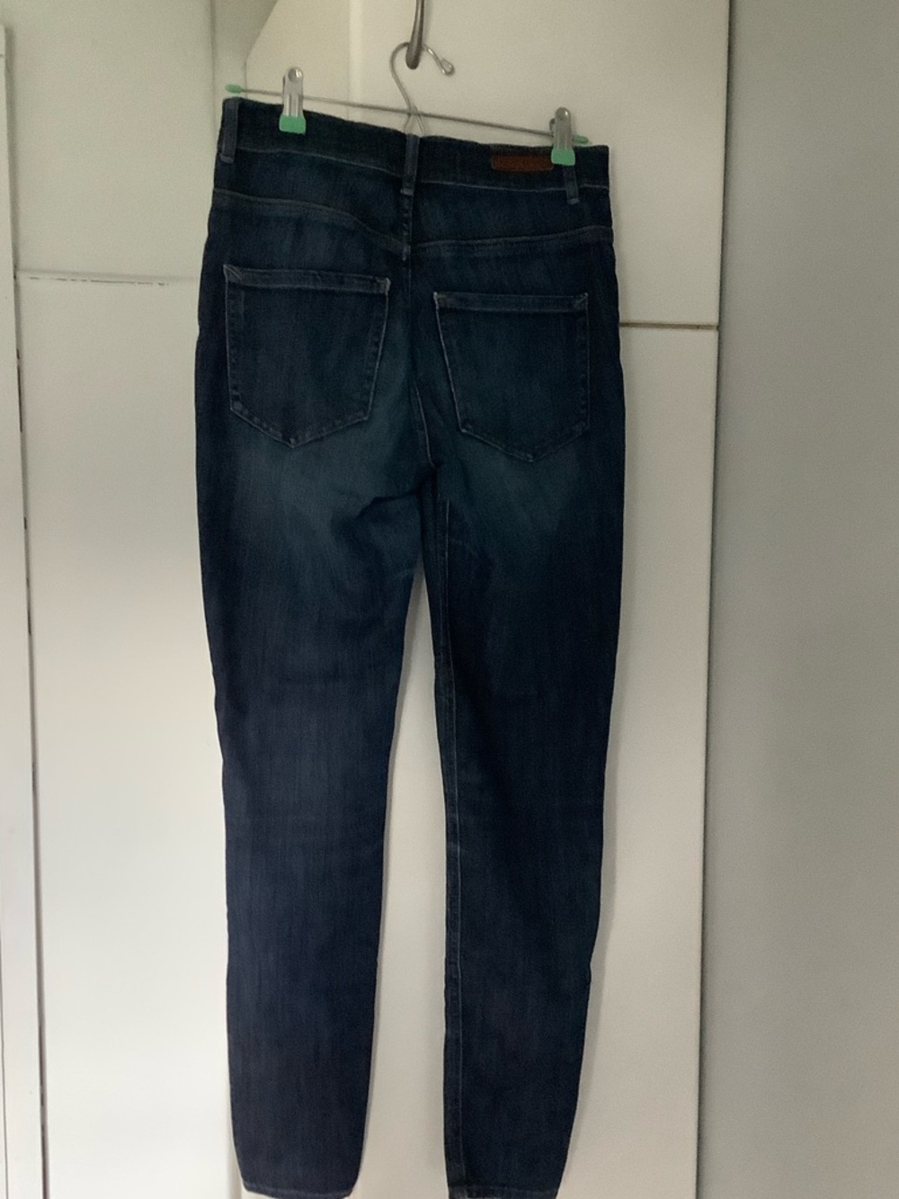 Express Skinny Jeans in Dark Blue Wash - Picture 2 of 5